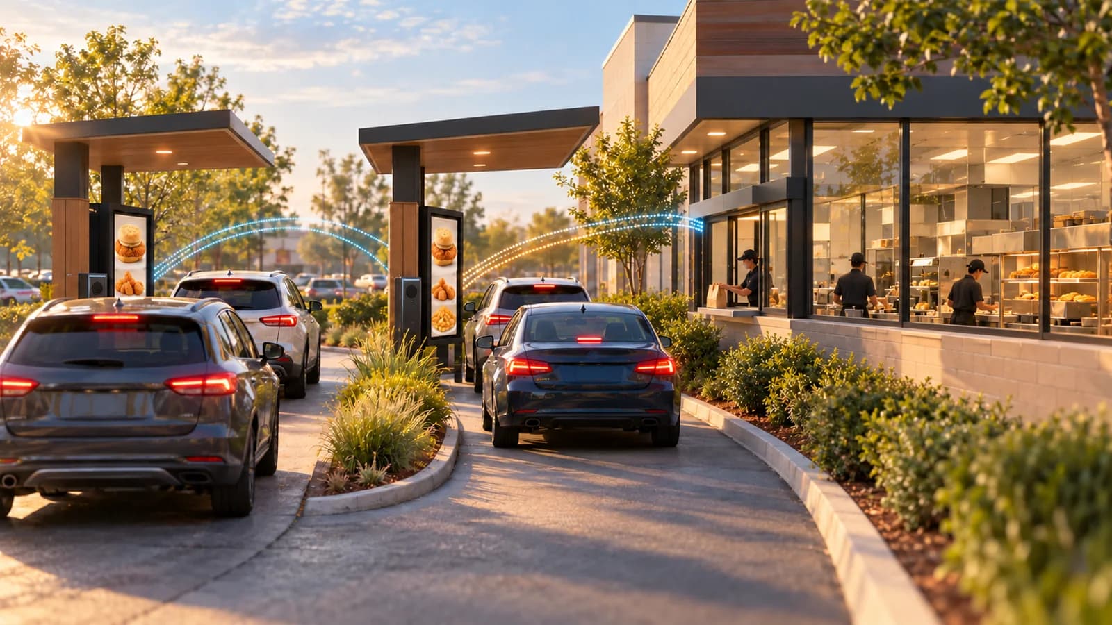 Bojangles extends AI drive-thru deal, plans 100 more sites and line-aware upsells